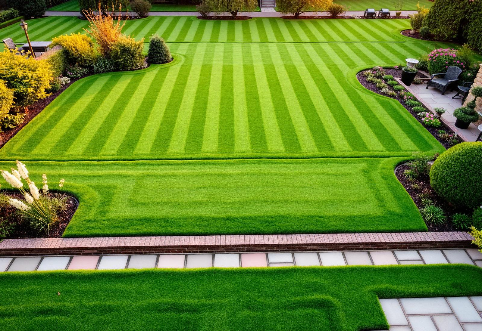 Professionally maintained landscaped garden in Wrexham